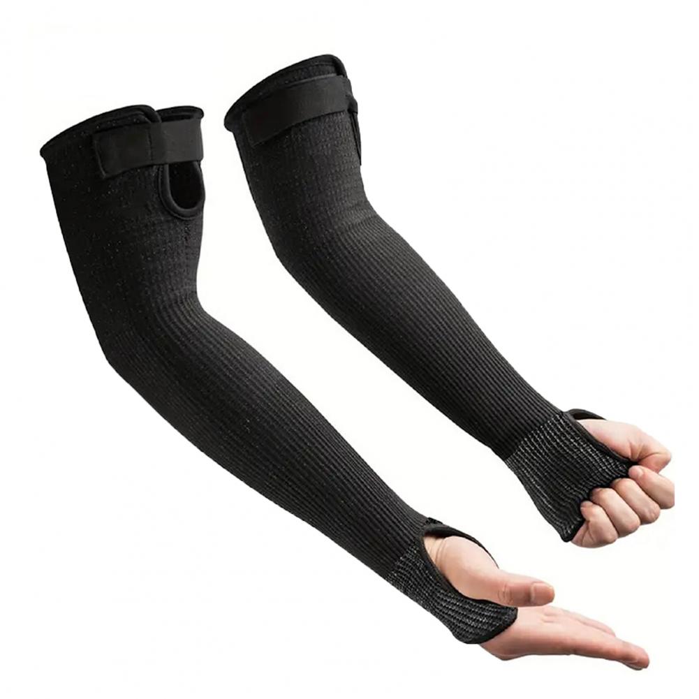 

Cut Resistant Arm Sleeves with Thumb Holes | 1 Pair Breathable Lightweight Adjustable Arm Guards