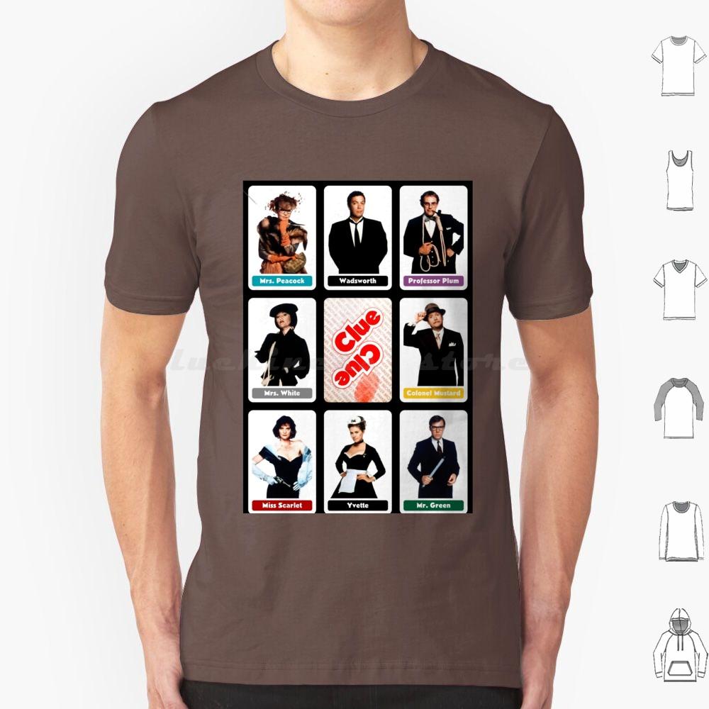 Clue 1985 T Shirt Cotton Men Women DIY Print Red Herring Singing Telegram Too Late Flames Vintage Retro Movie Clue Board