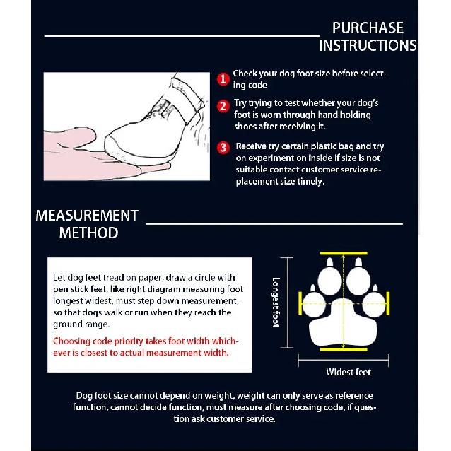 4pcs Dog Shoes No-Slip Waterproof Boots Breathable Rain Wear Paw Protector Outdoor Sock for Small Medium Dogs Dropshipping