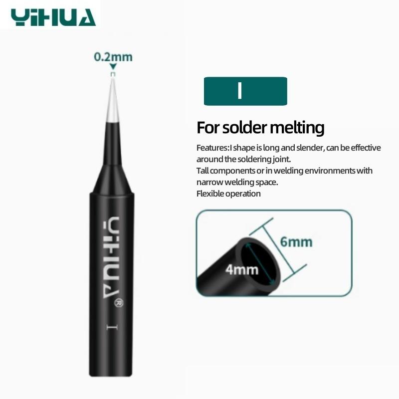 YIHUA 900M Series Soldering Iron Tips K I IS Pure Copper Lead-Free Replacement for 936 939 907 Solder Station Handle Accessories