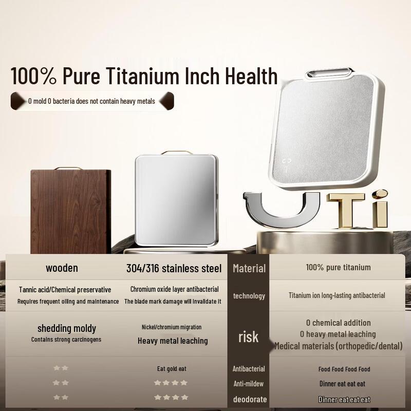 Duanyun Pure Titanium Antibacterial Chopping Board
