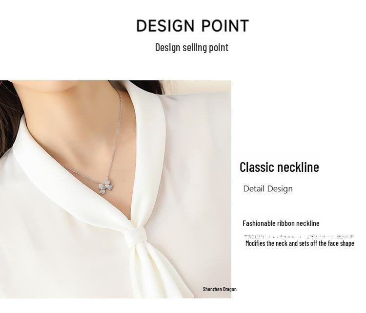 Brand Women's High-End White Silk Long Sleeve Shirt - Stylish Summer 2025 Formal Fashion