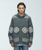 Knitted Bulky Wool Cowichan Jacket Cardigan Grey