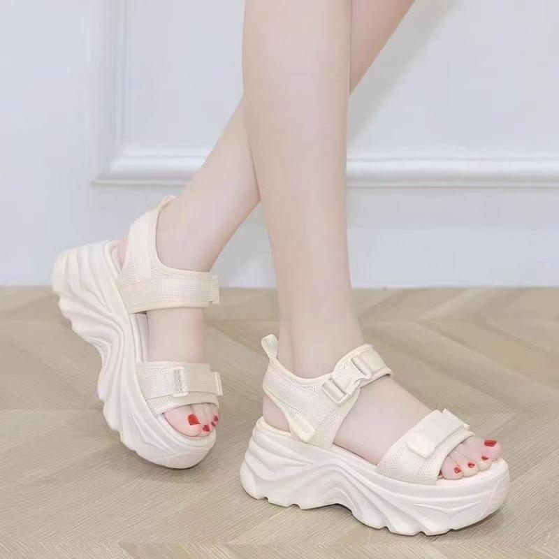 Nuovi Sandali da Papà da Donna Versatili con Suola Spessa che Aumentano l'Altezza, Suola Morbida, Scarpe Casual da Spiaggia