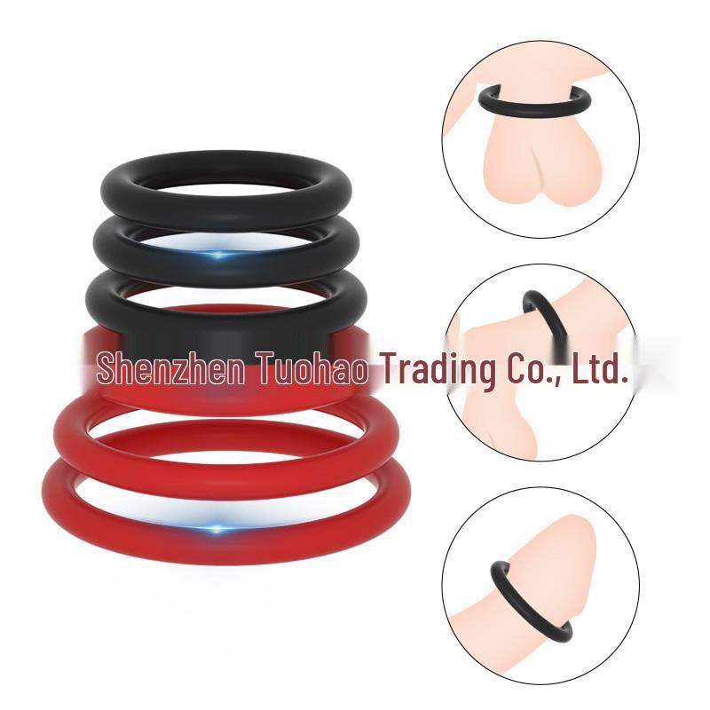USK-C10 Three-Pronged Silicone Cock Ring for Couples, Restraint Ring, Adult Erotic Toy