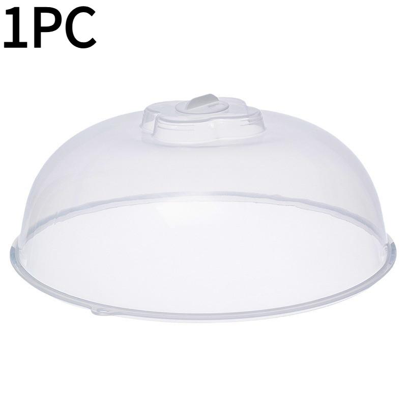1PC microwave oven special heating cover, splash-proof food cover, plastic high temperature resistant transparent cover