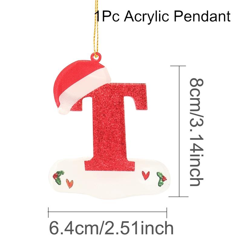 Christmas Acrylic Letter Pendant 2026 Merry Cristmas Decoration for Home Xmas Tree Hanging Ornaments Navidad Natal New Year 2026