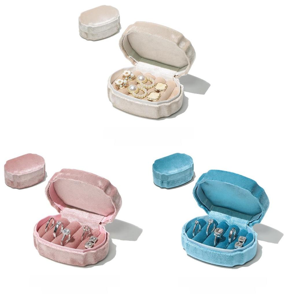 Elegant Velvet Jewelry Organizer With Large Capacity For Rings And Earrings