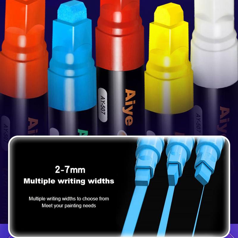 Liquid Erasable Chalk Markers Pens 6/8 Colors Washable & Wet Erase Neon Art Makers for Blackboard Chalkboard Signs Glass Window