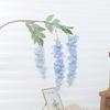 3 Forks Design Artificial Wisteria 93CM Length Wisteria Flowers Fake Silk Flower  Wall Decoration