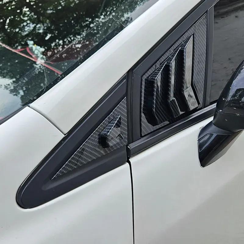 For Honda Civic Sedan 9th 2012-2015 ABS Plastic Window Quarter Front Louver Scoop Cover Side Vent Shutter Trim Car Adhesive