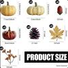 White and Yellow Pumpkin Model for Halloween and Christmas Decoration Wreaths