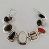 2026 Neue Indische Vintage Statement Harzarmbänder Damen Boho Ethnisch Gold Silber Beschichtete Metallglieder Armbänder mit Anhängern Damenschmuck