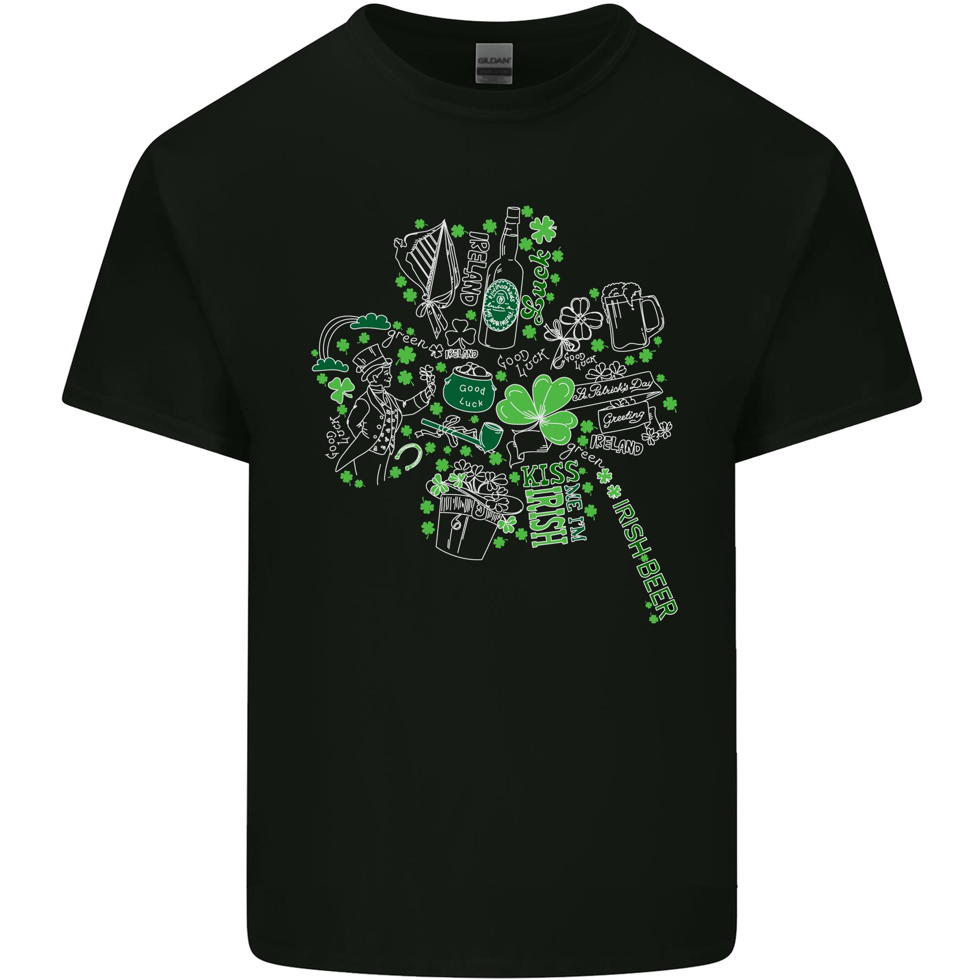Irish Clover Funny St Patricks Day Unisexs Light Cotton TShirt S