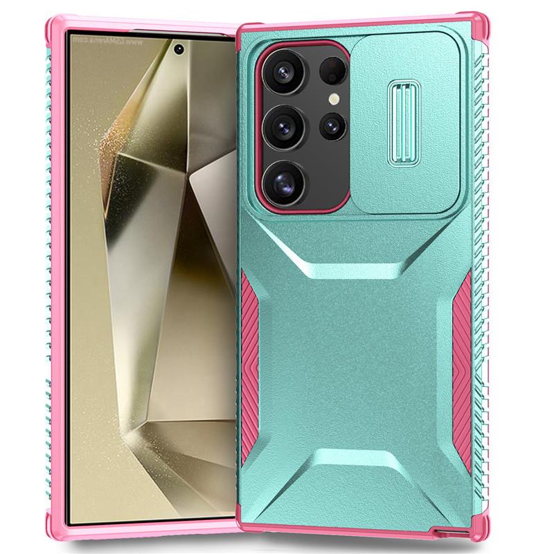 Suitable for Samsung S25 Ultra Harvester Flat Phone Case S23 Sliding Window 2 In 1 Stand Protective Cover