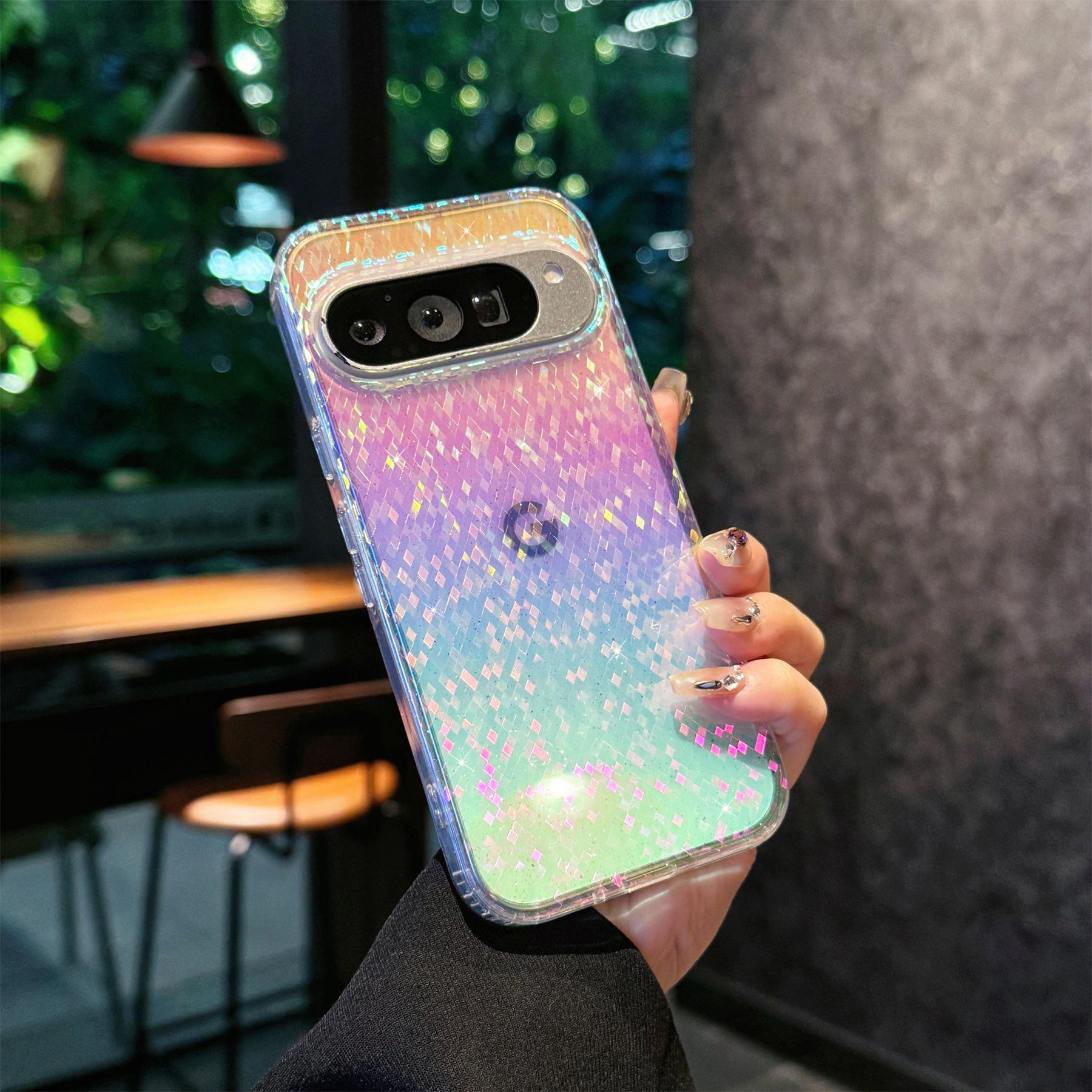 Google Pixel 10A/9 Pro XL Glitzerbeschichtete Magnetische Schutzhülle Google 10/10Pro