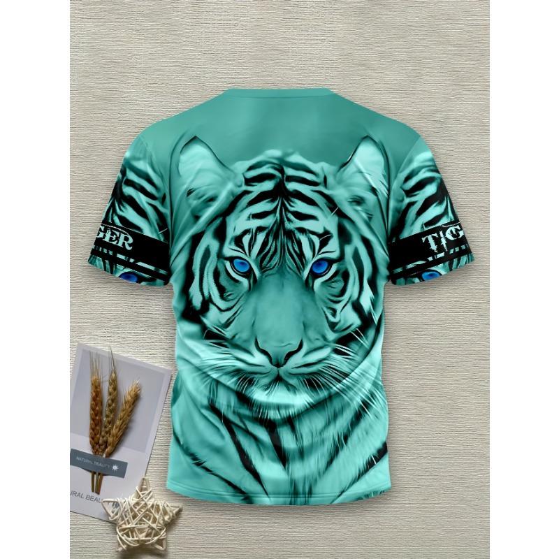 Men's T-Shirt 3D Red Skull Print Short Sleeve Round Neck Casual Streetwear Graphic Tee Top Fashion Summer Clothes For Men Boys Gift