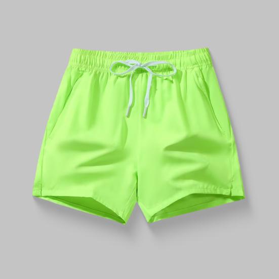 Pánské letní šortky Elastický pas Nastavitelná stahovací šňůrka Sportovní šortky s kapsami Jednobarevné Široké nohavice