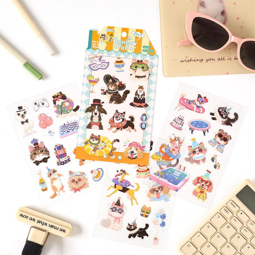 ZABC Cute Border Daily Journal Stickers - Collage DIY Style