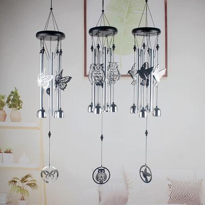 Schönes Windspiel im Tierstil, einfache Installation, exquisites hängendes Windspiel aus Metall für Zuhause