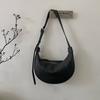 Retro Simple Solid Color PU Leather Women's Shoulder Bags Versatile Ladies Dumpling Bag Large Capacity Female Crossbody Bag