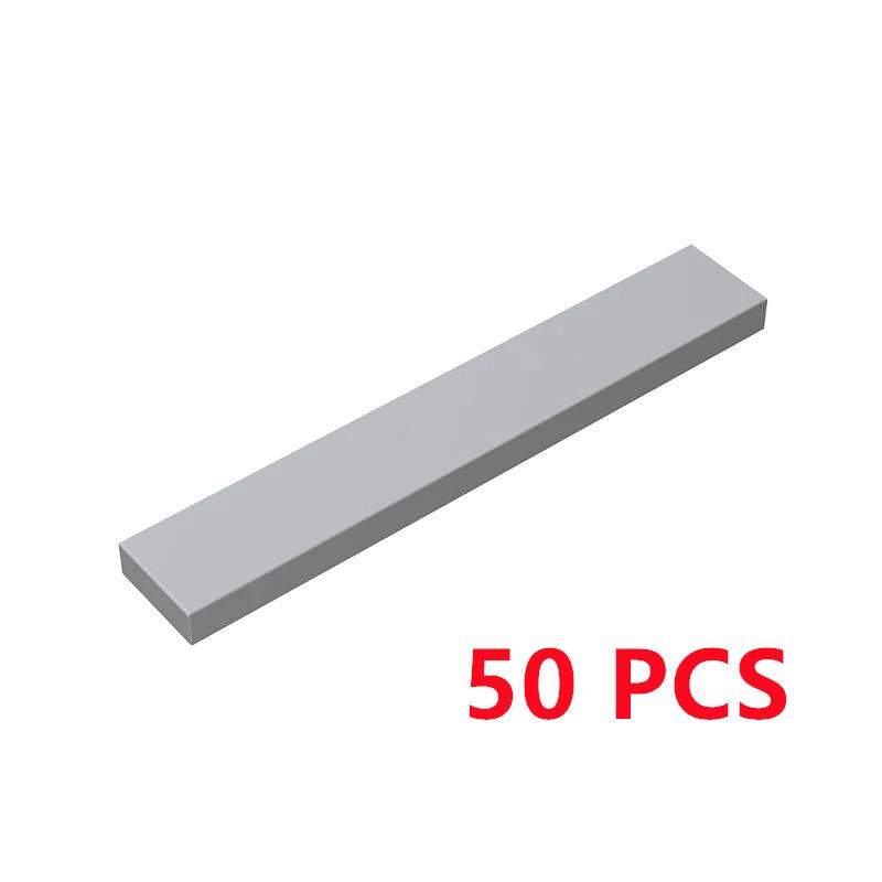 

50 Pcs/lot Buildings Blocks 6636 Tile 1x6 DIY Assmble Collections Bulk Modular GBC Toy For High-Tech MOC Set світло-сірого кольору
