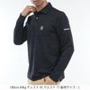 Admiral Golf Classic Union Jack Logo Jacquard Long Sleeve Shirt ADMA364 10BLK Men's
