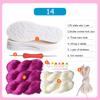 DIY Shoes Crocheted Material Hand-woven Summer Hook Soles Anti-kick Rubber Soles+Hollow Line Knitted Slippers Short Boots
