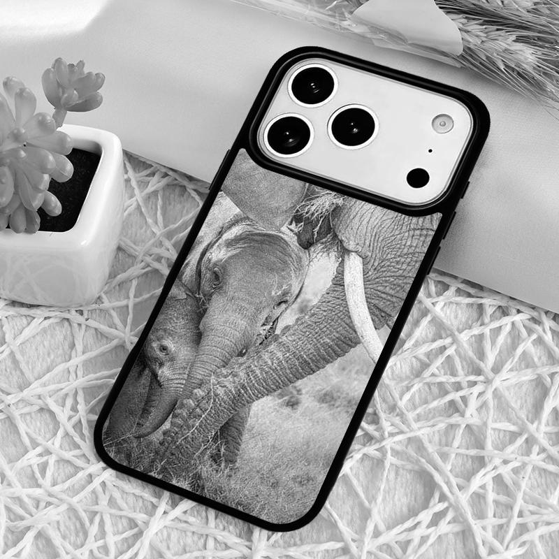 FOREST ELEPHANT Animal Phone Case for iPhone 17 Air 16 15 11 12 14 13 Pro Max Shockproof Cover
