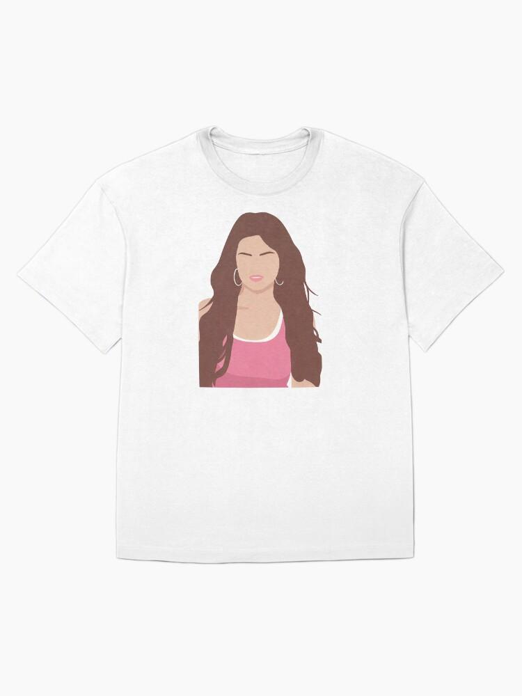 Selena Gomez Lineless Illustration Oversized T-Shirt