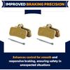 4-Pack Front and Rear Disc Brake Pads Replacement for Surron Light Bee X/S, Segway X160 X260, Talaria Sting R MX3 MX4 Electric Dirt Bike Parts