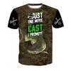 Funny Fishing T-Shirts Outdoor Hunting 3D Print Men's Women Casual Short Sleeve Oversized T Shirt Top Harajuku Tees Man Clothing