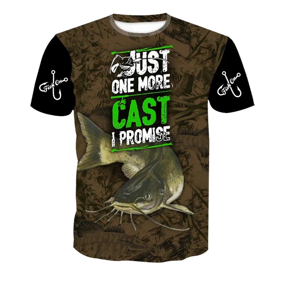 Funny Fishing T-Shirts Outdoor Hunting 3D Print Men's Women Casual Short Sleeve Oversized T Shirt Top Harajuku Tees Man Clothing