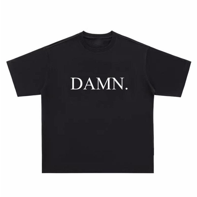 

KendrickLamar DAMN Printed Letter T-shirt, The Same Style of Rap and Hip-hop KendrickLamar Short-sleeved Shirt 4XL