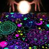 Astrology Tarots Table Altar Cloth Metaphysical Board Game Mat Pendulum Divinations Altar Tablecloth Board Game Card Pad
