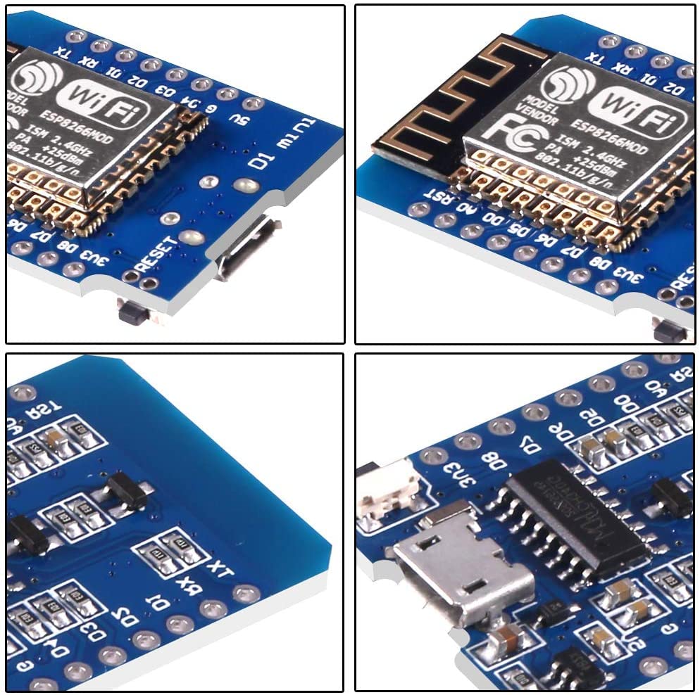 WiFi Internet Development Board D1 Mini NodeMcu Lua 4M Bytes Development Module Base on ESP8266 ESP-12F for Arduino