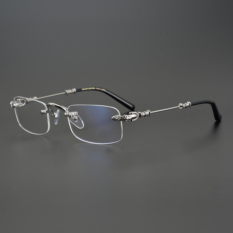 Japanese & Korean Retro Prescription Eyeglass Frames for Men & Women - Trendy Literary Style with Plain or Custom Lenses