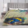 Volleyball-themed Pattern Flannel Printed Blanket Suitable for All Seasons Suitable for Living Room Office Sofa and Travel