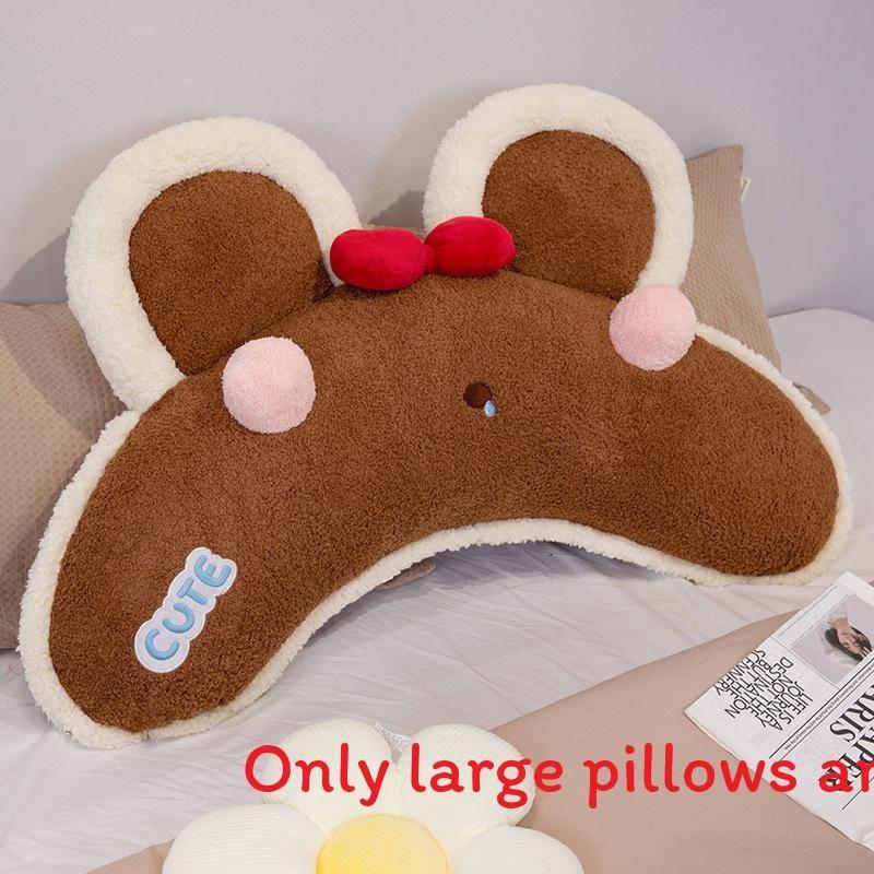 

Plush Cartoon Animal Lumbar Pillow With Removable Cover For Home And Bedside Use Bear,75cm