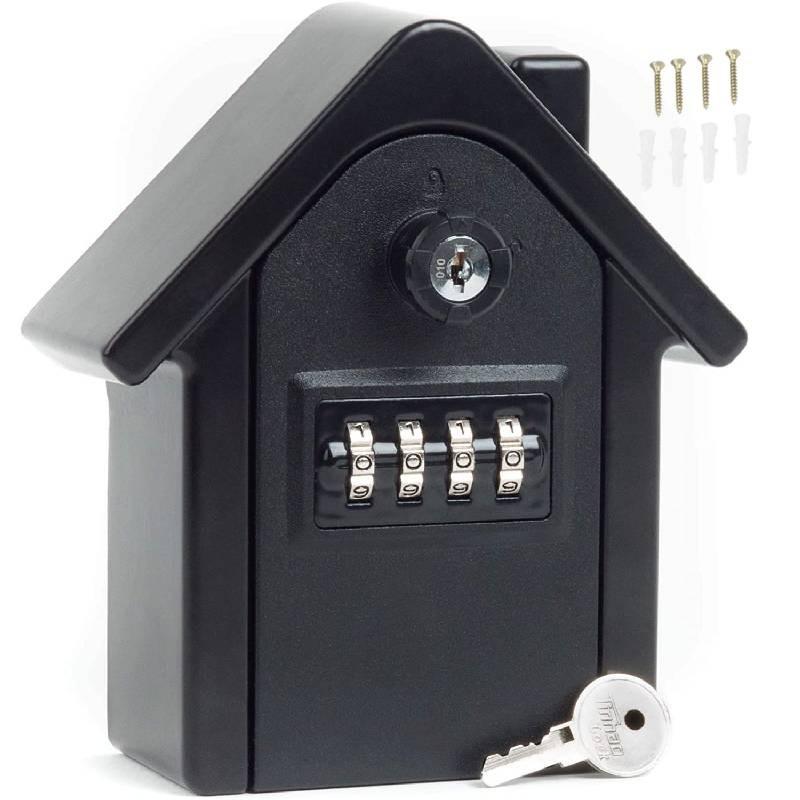Box Key Lock Extra Safe Outdoor Large Capacity Wall Mounted 4 Combination Digit
