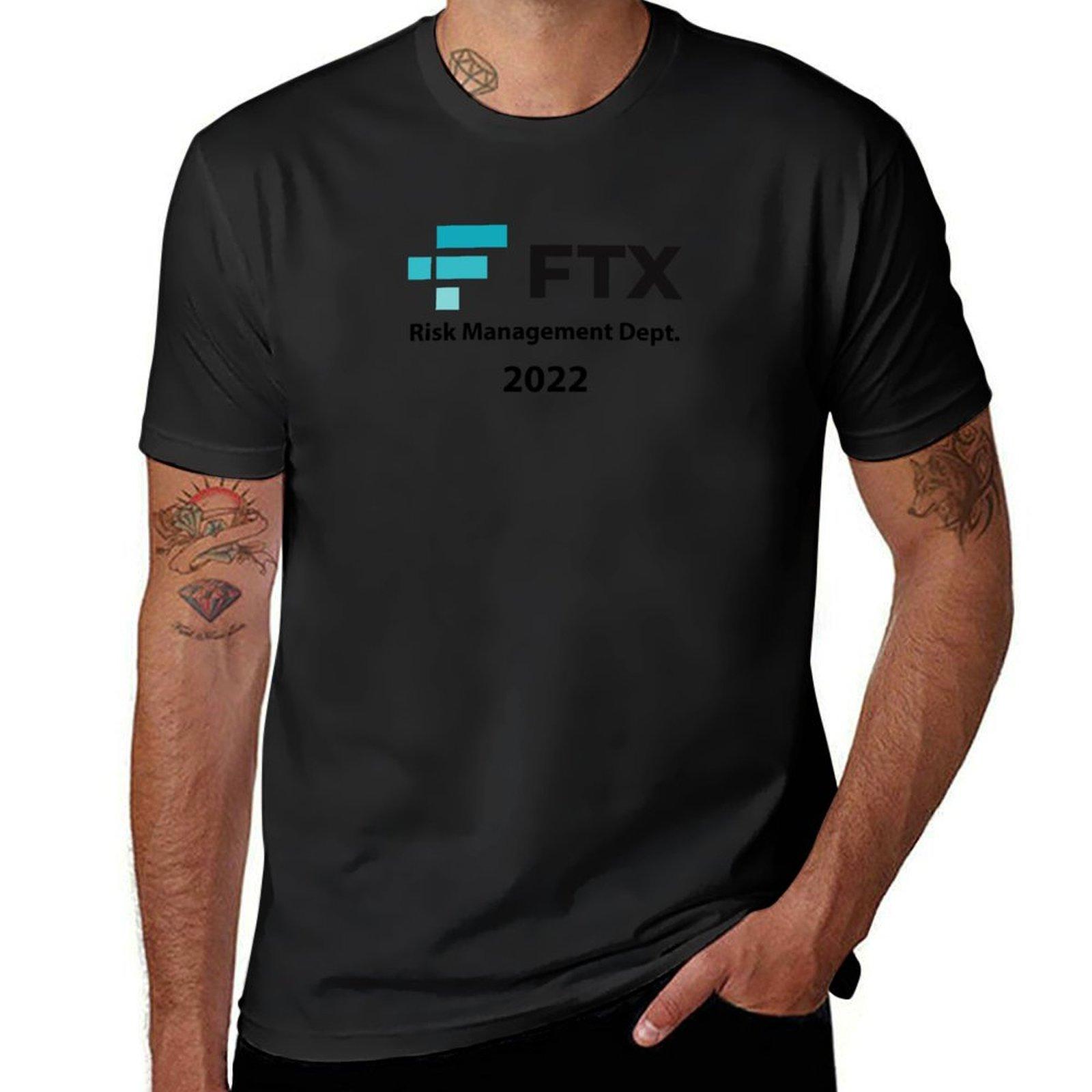 FTX Risk Management Dept SBF Crypto Meme T-Shirt Blouse kawaii clothes sweat oversizeds t shirts for men cotton S разноцветный