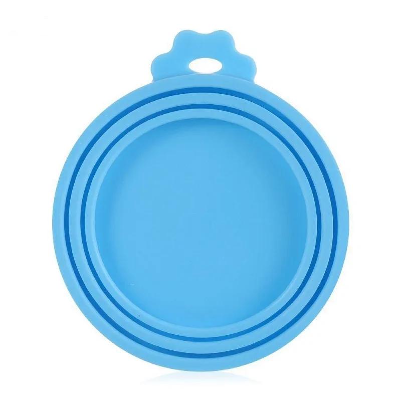 Reusable Silicone Pet Can Lid Airtight Sealing Cover Moisture Proof Fresh Keeping Cap For Dog Cat Wet Food Daily Storage Supply