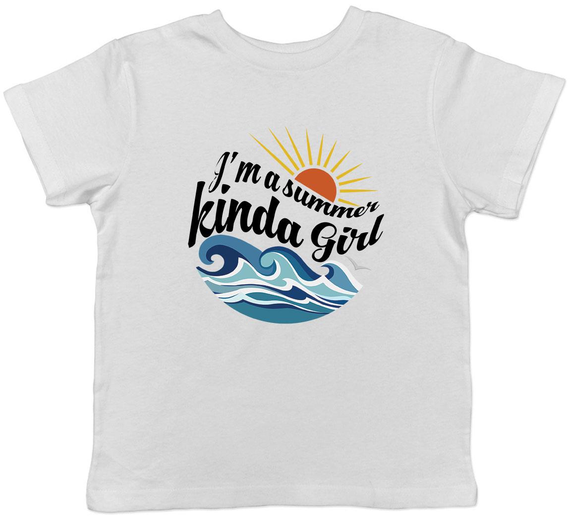 I m A Summer Kinda Girl Childrens Kids T-Shirt Boys Girls 120