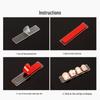 Transparent Acrylic Nail Art Display Strips with Double-Sided Adhesive for Pattern Samples