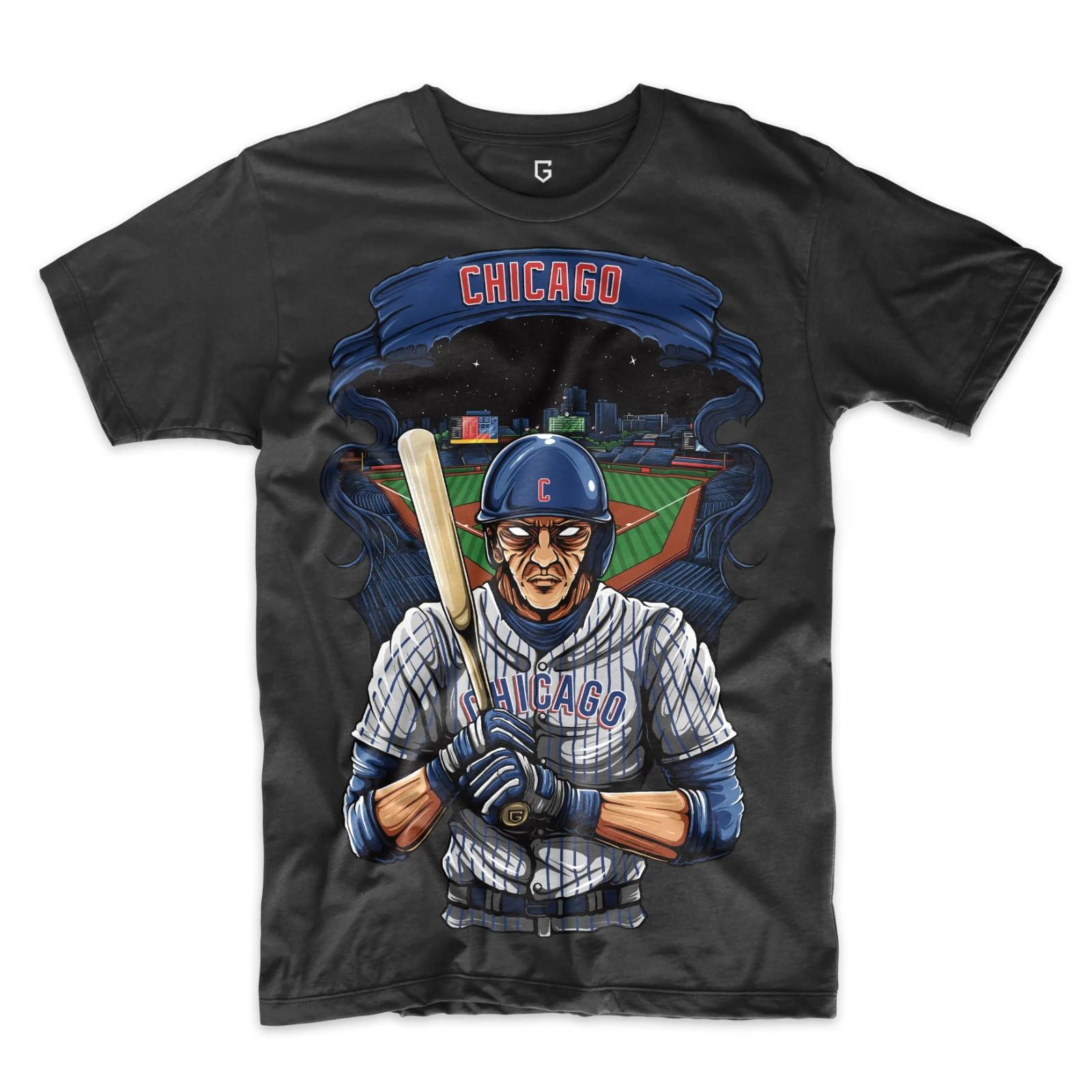 Мужская футболка с графическим принтом Chicago Baseball XXXL