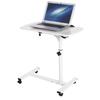 Portable Multifunctional Removable Laptop Desk with Wheels Bed Sofa Books Snack White