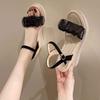 Niche Women's Fairy-Style Wedge Sandals, Summer 2025 - One-Strap Thick Sole Roman Design