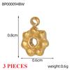 3PCS/LOT CARLIDANA Vintage Luxury Stainless Steel Natural Stone Star Eye Sunflower Pendants Charms for DIY Jewelry