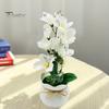 Simulation Magnolia Flower Artificial Potted 7 Head Home Office Living Room Table Centerpiece Wedding Faux Floral Plants Bonsai Indoor Outdoor Desktop