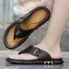Fashion Flip Flops Summer Mens Outdoor Thick Soled Beach Shoes Breathable Cool Non Slip Comfort Sandals Male Casual Hiking Sandals 47